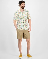 Tommy Bahama Men's Veracruz Cay Lemon Lounge Short Sleeve Shirt