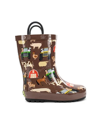 Western Chief Farm Life Faux Fur Rain Boot