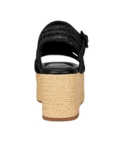 Marc Fisher Ltd Women's Payley Woven High Platform Wedge Sandals