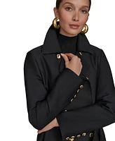 Donna Karan New York Women's Double-Breasted Skirted Trench Coat