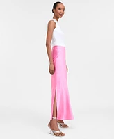 I.n.c. International Concepts Women's Satin Maxi Skirt, Exclusively at Macy's