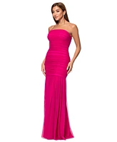 Xscape Women's Ruched Strapless Gown