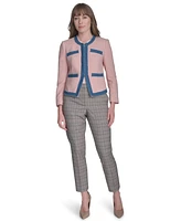 Tommy Hilfiger Women's Collarless Open-Front Blazer