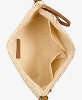 Style & Co Geo Printed Straw Small Crossbody, Exclusively at Macy's