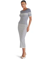 Steve Madden Women's Selah Striped Mid Dress