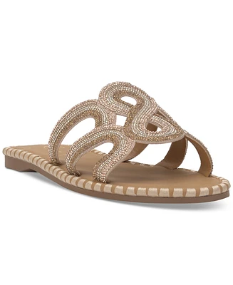 Jessica Simpson Women's Bria Rhinestone Slide Sandals