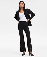 I.n.c. International Concepts Women's High-Rise Snap Tapered Pants, Exclusively at Macy's