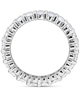 Macy's Moissanite Oval-Cut Ring (4-1/5 ct. t.w.) in Sterling Silver