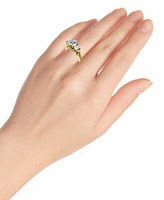 Giani Bernini Cubic Zirconia Three Bridal Stone Ring Sterling Silver, Exclusively at Macy's