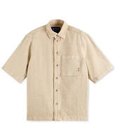 Scotch & Soda Men's Regular-Fit Button-Down Washed Denim Shirt