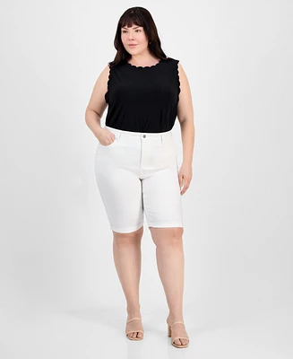 Jones New York Plus Size Lexington Bermuda Shorts