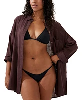 Cotton On Women's Swing Beach Cover Up Shirt