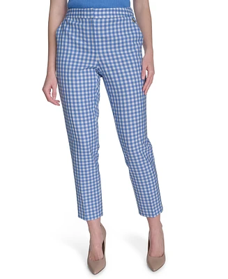 Tommy Hilfiger Women's Gingham Sloane Ankle Pants