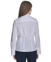 Tommy Hilfiger Women's Darted Long-Sleeve Blouse