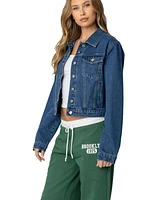Edikted Womens Barb Denim Jacket