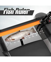 Inflatable Fishing Float Tube with Pump Storage Pockets and Fish Ruler