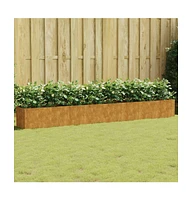 Garden Raised Bed 141.7"x15.7"x15.7" Corten Steel