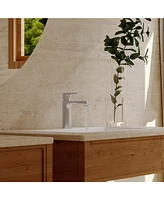 Single-Handle Single-Hole Modern Bathroom Faucet for Sink Drip-Free Vanity Sink Faucet in Brushed Gold