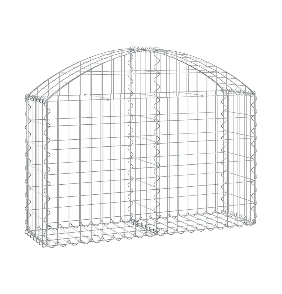 Arched Gabion Basket 39.4"x11.8"x23.6"/31.5" Galvanized Iron