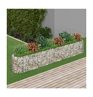 Gabion Raised Bed Galvanized Iron 129.9"x19.7"x19.7"