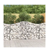 Arched Gabion Basket 78.7"x19.7"x39.4"/47.2" Galvanized Iron