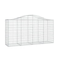 Arched Gabion Basket 78.7"x19.7"x39.4"/47.2" Galvanized Iron