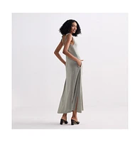 Reistor Women's Tie-Detail Maxi Dress