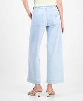 Guess Women's Zoya Cropped Wide-Leg Jeans