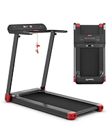 Gymax Electric Folding Treadmill Portable Cardio Running Machine w/ App Control