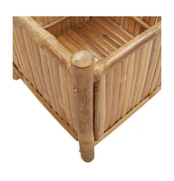 Planter 15.7"x15.7"x15.7" Bamboo