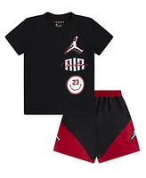 Jordan Little Boys 2-Piece Stacked Play Shorts and T-Shirt Set