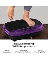 Lifepro Compact Vibration Plate Exercise Machine - Mini Full Body Platform for Lymphatic Drainage & Pain Relief