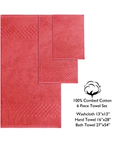 Feather & Stitch, Ny Luna 6-Pc. Bath Towel Set