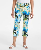 Jm Collection Women's Printed Rivet Capri Pants, Exclusively at Macy's