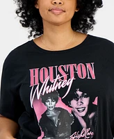 Hybrid Apparel Trendy Plus Cotton Whitney Houston Graphic Tee