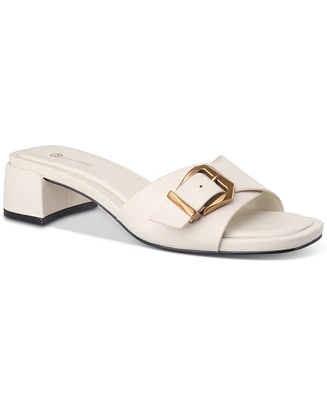 Giani Bernini Women's Kamilla Buckle Block Heel Dress Sandals, Created for Macy's