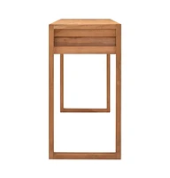 Desk with 2 Drawers 47.2"x15.7"x29.5" Solid Wood Teak