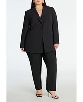Eloquii Women's Plus Heart Cutout Blazer