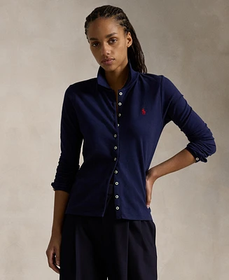 Polo Ralph Lauren Women's Buttoned-Placket Long-Sleeve Shirt