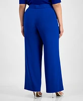 Tahari Asl Plus Wide-Leg Pants