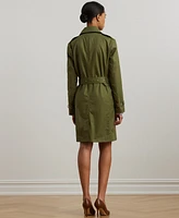 Lauren Ralph Women's Belted Cotton Twill Trench Coat