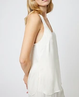 French Connection Women's Ennis Satin Tank Top