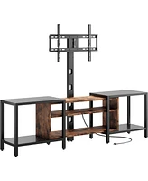 79 Inch Tv Stand for TVs up to 85 Inch with Mount and Power Outlet