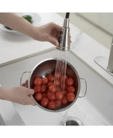 Single-Handle Pull-Down Sprayer 3-Spray High Arc Pull Down Kitchen Faucet With Deck Plate