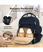 KeaBabies Play Diaper Bag Backpack Comes with Portable Changing Pad, Baby Bag for Mom, Baby Travel Essential