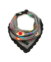 Kate Spade New York Women's Gingham Garden Bandana Scarf
