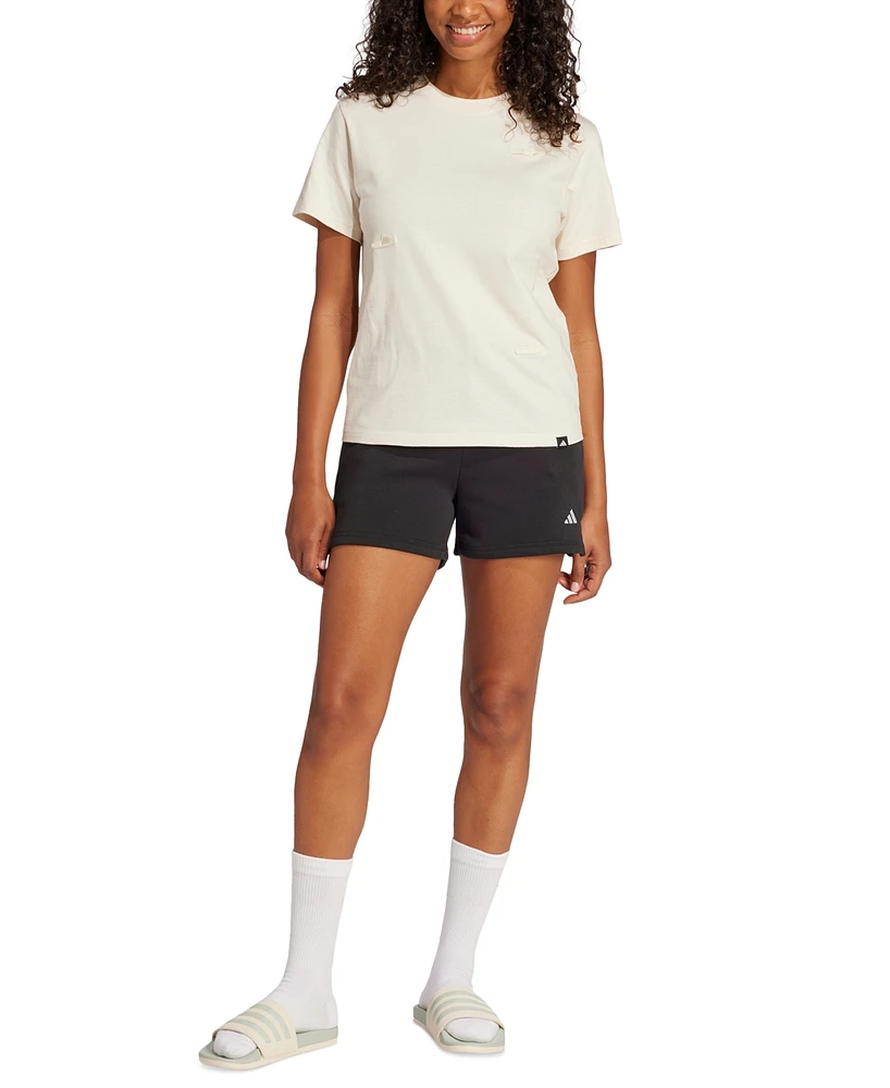 adidas Women's Essentials Small Logo Terry Shorts