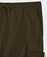 Mode of One Men's Relaxed-Fit Crinkled 7" Cargo Shorts, Exclusively at Macy's