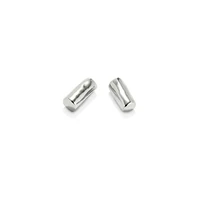 UNOde50 Sterling Silver Plated Tube Shaped Earrings