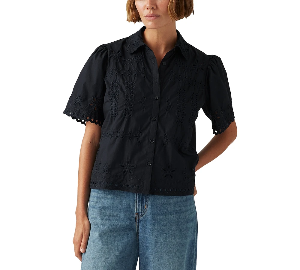 Levi's Premium Women's Rayne Cotton Button-Front Camp Shirt